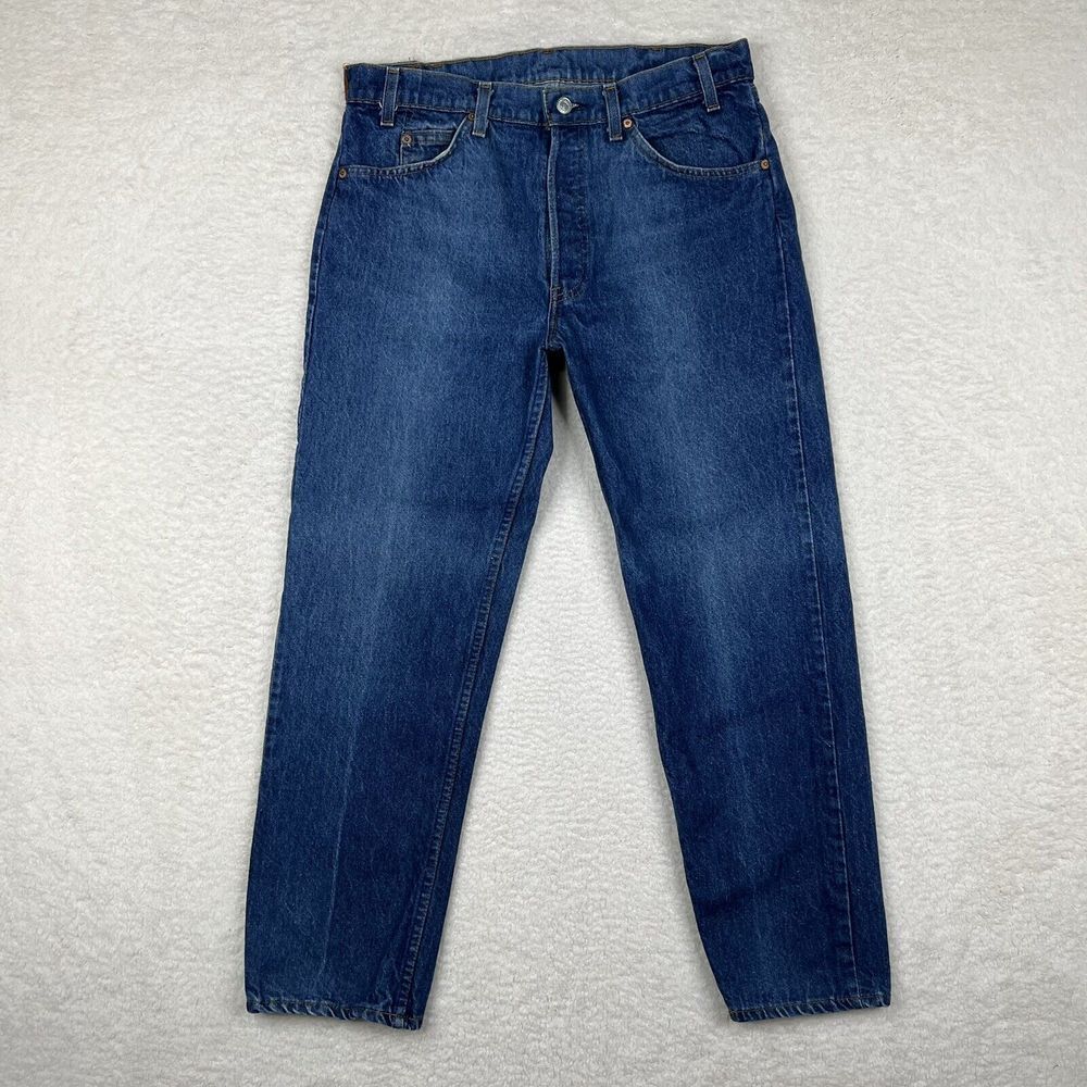 Vintage Levis Jeans Mens 36x30 Blue Wash Baggy‎ Fit Orange Tab Relaxed Denim